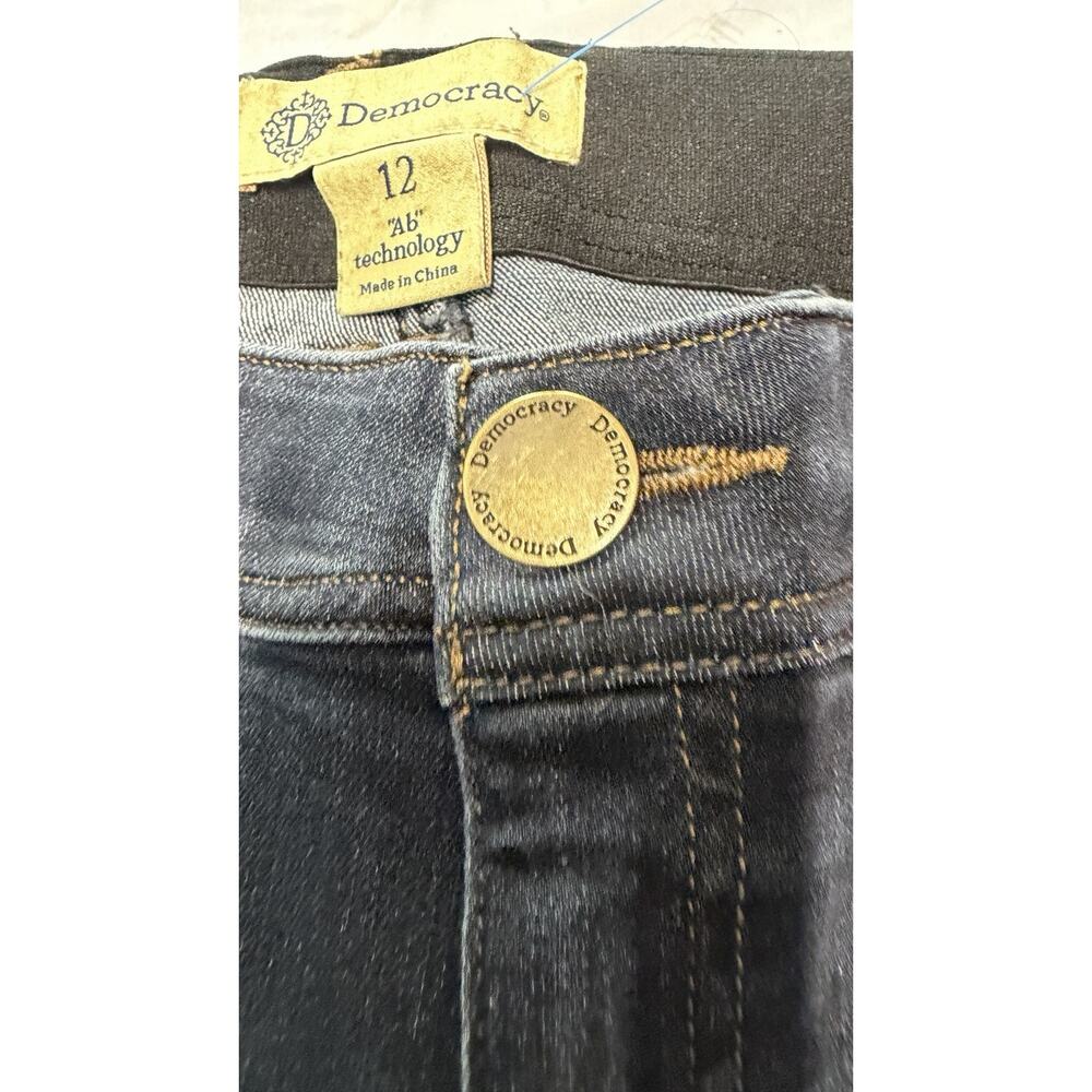 Democracy Women’s Bootcut Jeans Blue Medium Wash Cotton Denim 5-Pocket Size 12 - Picture 4 of 16